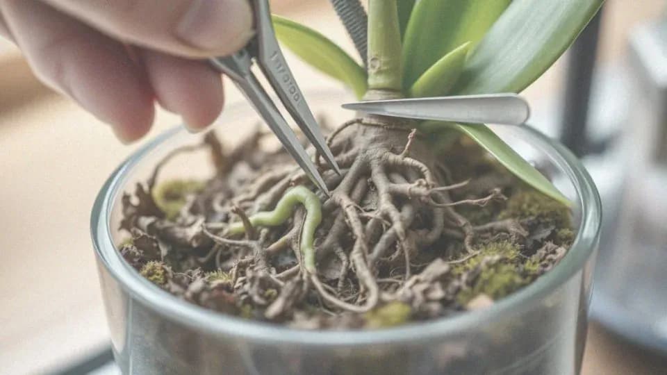 Jak przycinać korzenie storczyka, aby uniknąć ich usychania?